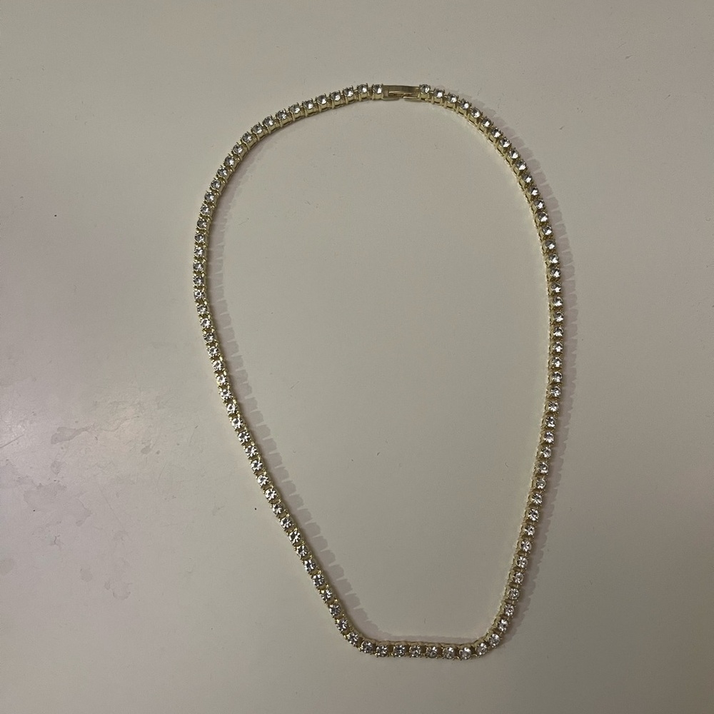 “Daniel’s”gold Tennis chain Necklace 18 inch length